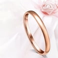 thumbnail image 2 of 2mm/3mm Rose Gold Titanium Steel Band Women's Wedding Engagement Ring Size 4-11, 2 of 9
