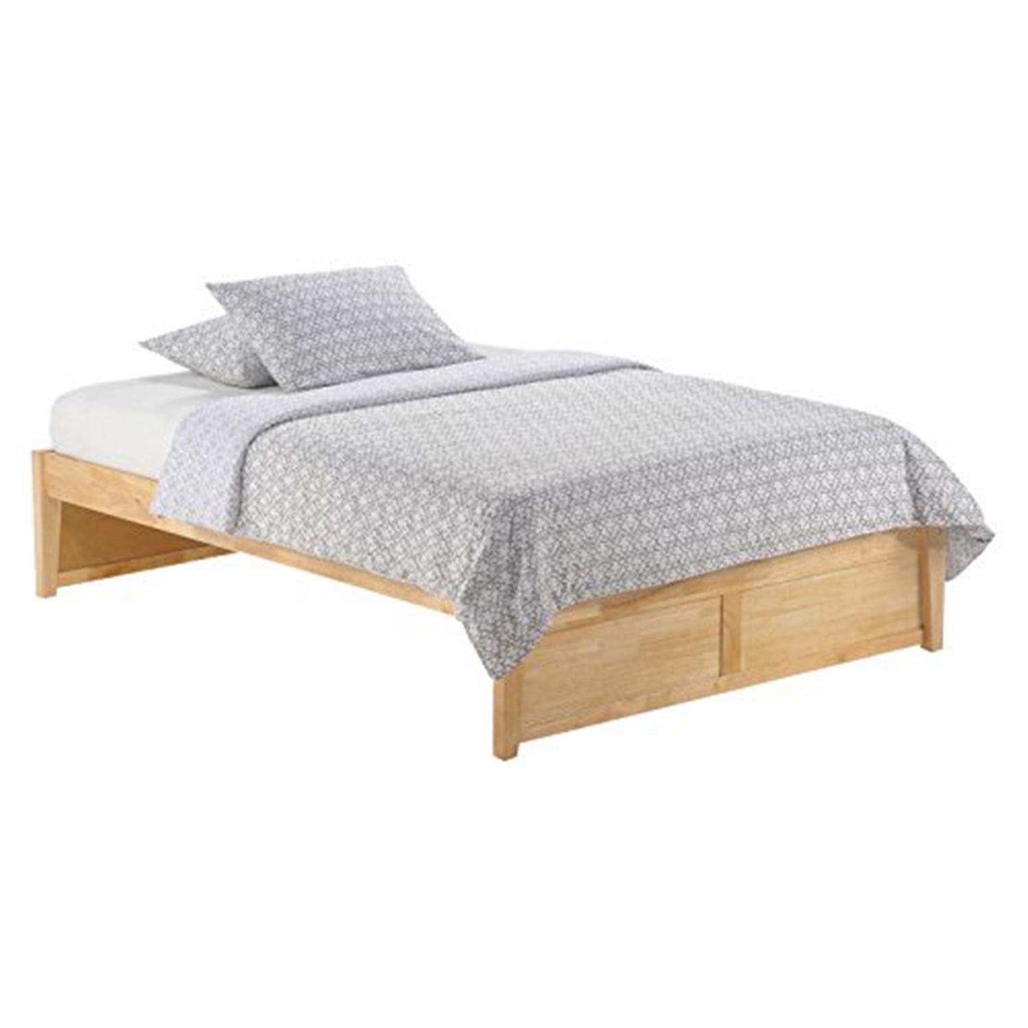 Twin Basic Platform Bed in natural finish (K Series)FinishNatural