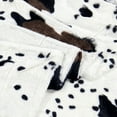 thumbnail image 5 of Home Soft Things Cow Print Double Sided Faux Fur Throw Blanket, Soft Cozy Fuzzy Black and White Throw, 40x60 inches, 5 of 6