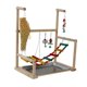 thumbnail image 3 of Parque de juegos para pájaros Escalera de actividades para pájaros Accesorios para jaulas de pájaros Percha de madera Soporte de juego para pájaros, 3 of 8