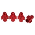 thumbnail image 1 of 4 Pcs Embouts de Valve de Pneu Style Fusée Couvre-Poussière Décoratifs 7x25.4mm Alliage d'Aluminium Rouge, 1 of 7