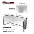 thumbnail image 6 of Ryanstarracing 15 in Stainless Steel Foldable Nonstick 4 Sided Splatter Guard, 6 of 10