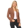 thumbnail image 2 of Women's Casual Office Work Long Sleeve Open Front Blazer Jacket, 2 of 6