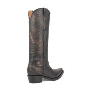 Dingo Womens Athena Lizard Print Snip Toe Cowboy Tall Boots