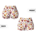 thumbnail image 5 of Lsque Oriental Cuisine Pattern High Waisted Biker Shorts for Women-Tummy Control Fitness Athletic Workout Running Yoga Gym Shorts,Moisture-Wicking-Medium, 5 of 9