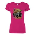 thumbnail image 2 of Wild Bobby, 1990 Vintage Garage Customs Hot Rod Classic Car Cars and Trucks Womens Slim Fit Junior Tee, Raspberry, 2XL, 2 of 3