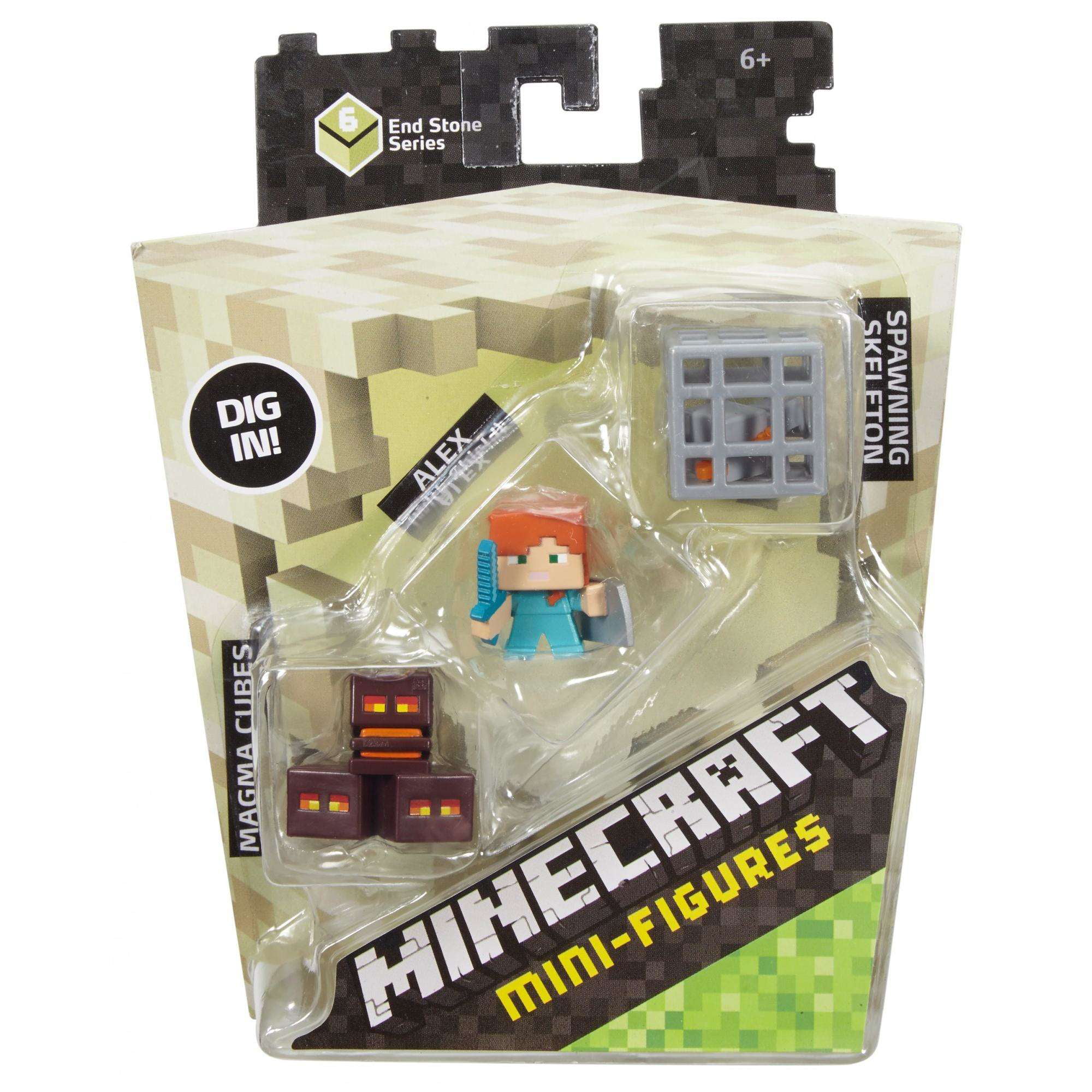  Minecraft Mini Figure 3-Pack, Farming Steve, Spawning