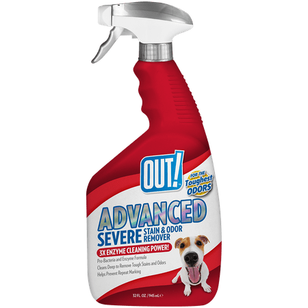 OUT! Advanced Severe Stain & Odor Remover, 32 oz (Best Pet Urine Stain Remover)