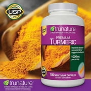 Trunature Premium Turmeric 1,000 mg., 180 Vegetarian Capsules