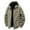 Khaki, variant on Gfyviroh Men's Fleece Coats with Hood Full Zip Long Sleeve Winter Jackets with Pockets Big and Tall Men Hooded Jackets