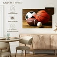 thumbnail image 5 of Elephant Stock Balls For Sports Wall Art - Horizontal Canvas Wall Art - Living Room Wall Decor - Sports Canvas - Brown And Orange Decor - 48" x 32", 5 of 8