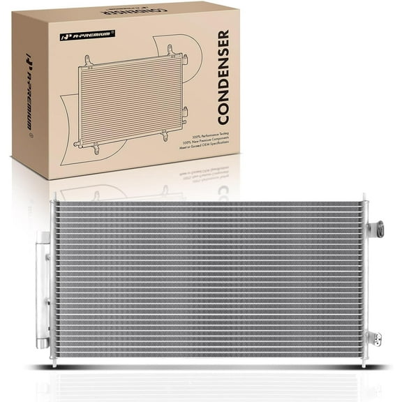 A-Premium Air Conditioning A/C Condenser Compatible with Nissan Sentra 2007-2012, 2.0L 2.5L, Replace# 92100ZE80A