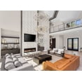 thumbnail image 3 of Elegant Lighting Vera 25.5" Modern Metal/Crystal Chandelier in Chrome/Clear, 3 of 10