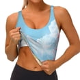 thumbnail image 4 of Lsque Cute Pink Mushrooms Printed Women'S Sports Bra, Compression, Moisture Wicking, High-Impact Sports Bra For Women,Supportive sports bra-Medium, 4 of 9