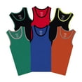 thumbnail image 3 of Buyless Fashion Boys Scoop Neck Tagless Undershirts Soft Cotton Tank Top (12 Pack) 13-14, 3 of 7