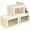Beige, variant on Foldable Storage Box with Lid - Closet Storage Organizer with Window, Storage Bins with Lids for Clothes, Fabric Storage Baskets for Shelves, Bedroom, Dorm, Black, 4 Pack