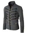 thumbnail image 2 of Chaqueta Medieval renacentista Vintage para hombre, chaqueta gótica de desfile, botones bordados, Top, uniforme Retro, cárdigan, prendas de vestir exteriores, 2 of 4