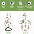 thumbnail image 6 of Bingfone Pretty Floral With Leaves Dog Clothes Hoodie, Pet Winter Coat,Puppy Sweatshirts For Small Dogs Boy Girl,Suitable For All Breeds-Small, 6 of 9