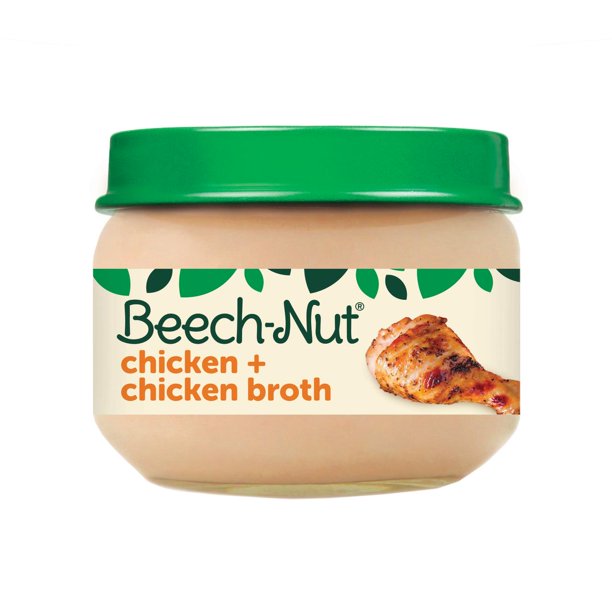 BeechNut Stage 1, Chicken & Chicken Broth Baby Food, 2.5 oz Jar