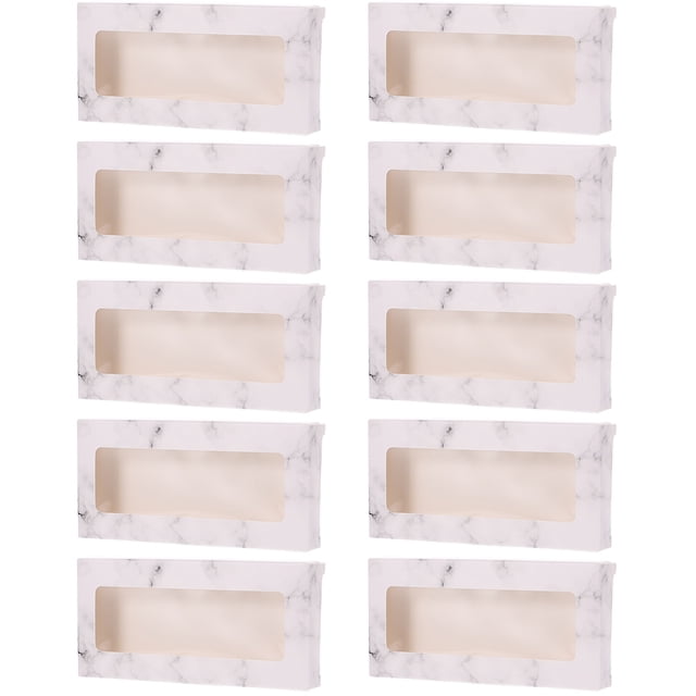 MasteelfCA 10pcs False Eyelashes Boxes Portable Lash Boxes Small Eyelash Storage Organizers