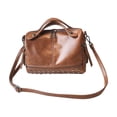 thumbnail image 3 of LIFKOME Ladies Handbag Rivet Crossbody Bag PU Material Bag Miss Size 1 Brown, 3 of 8