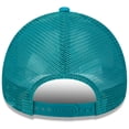 thumbnail image 4 of Men's New Era White/Aqua Miami Dolphins Retro Wordmark A-Frame 9FORTY Adjustable Hat, 4 of 5