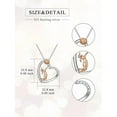 thumbnail image 2 of CACA LADY Volleyball Necklaces for Women 925 Sterling Silver Heart Necklaces with Volleyball, 2 of 5
