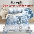 thumbnail image 4 of Yspwyqan Winter Snow Forest Full Size Comforter Set, Soft Fluffy Bedding Set with 2 Pillow Shams for Winter Bedroom Decor, All Season Cozy Bed Set for Kids Adults, 4 of 7