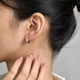thumbnail image 5 of HIJONES Stainless Steel Progress Pride Flag Earrings Transgender Rainbow Earrings Gay Lesbian LGBTQ Huggie Ear Studs Pierced, 5 of 6