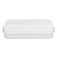 thumbnail image 1 of Molde De Cubitos De Hielo, Bandeja De Cubitos De Hielo Multiusos Duradera Reutilizable De 24 Rejillas Con Contenedor Para Congelador Para Jugo Para Cócteles Anggrek Blanco, 1 of 8