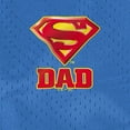 thumbnail image 5 of Superman Super Dad Shield Logo Mens Lined Mesh Shorts, Royal, Medium, 5 of 6