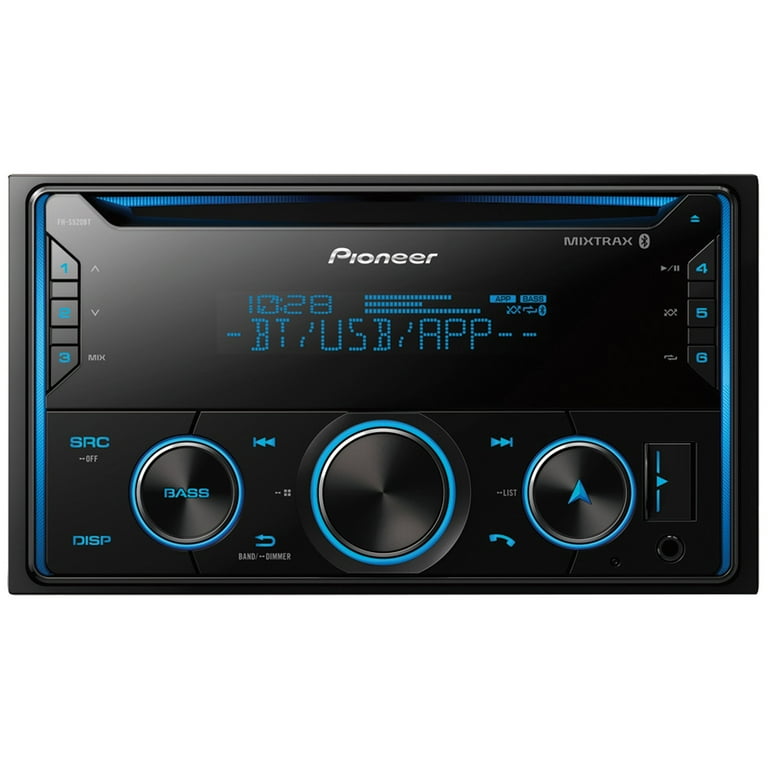 Pioneer double din car stereo with navigation and bluetooth discount
