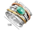 thumbnail image 3 of Latrodar Turquoise-plated Men's And Women's Rings Reveal Your Personality AS show up to 60% Off, 3 of 3