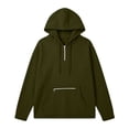 thumbnail image 4 of Women's Casual Zip-Up Hoodie Long Sleeve Solid Loose Fit, 4 of 6