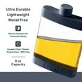 thumbnail image 3 of DUALIE 8 oz Hip Flask for Liquor - Undetectable Shatterproof Alcohol Flasks with Clear Tritan Plastic and Silicone Grip - Flask Gift for Men & Women - Navy, 3 of 6