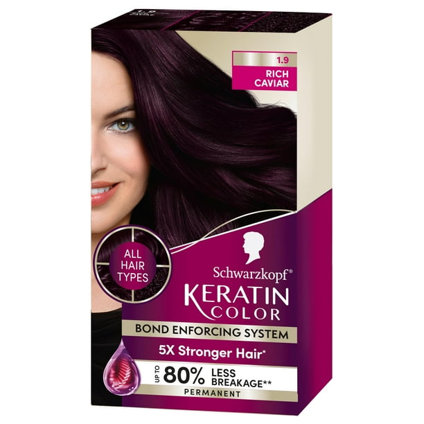 Tinte para el cabello Schwarzkopf Keratin Color 1.9 Rich Caviar 1 App