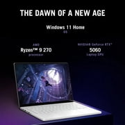 ASUS ROG Zephyrus G14 Gaming Laptop, 14 2880 x 1800 3K 120Hz ROG Nebula Display, AMD Ryzen 9 270, NVIDIA GeForce RTX 5060 8GB GDDR7, RGB Backlit KB, Win11 Home(16GB DDR5 | 1TB SSD)