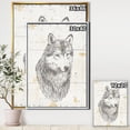 thumbnail image 2 of Wolf Wild and Beautiful III - Wildlife Animal Framed Canvas, 2 of 3