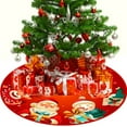 thumbnail image 6 of Christmas Tree Skirt 36 Inches Tree Skirt Christmas Decorations Xmas Mat Indoor Outdoor Home for Merry Christmas Party Fun New Year Holiday Farmhouse Plaid Reindeer Printed Decor, 6 of 8