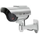 thumbnail image 1 of (plateado) Cámara domo de seguridad CCTV simulada falsa para vigilancia interior y exterior con una luz LED., 1 of 5