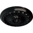 thumbnail image 3 of Ekena Millwork 12 1/4"OD x 2 1/4"P Flower Spiral Ceiling Medallion (Fits Canopies up to 2"), Hand-Painted Black Pearl, 3 of 8