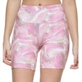 thumbnail image 2 of Calvin Klein Women's Printed Side Pocket Bike Shorts Pink Size Small, 2 of 3
