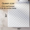thumbnail image 5 of Niagara Sleep Solution Cotton Quilted Mattress Protector Queen 60 x 80 inches, 5 of 6