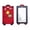 A001- Red, variant on Travel Tags for Luggage, Silicone Luggage Tags, Luggage Tags for Suitcases, Suitcase Identifier, Cyan Soft Rubber 4.5X2.5 in Travel Symbol Tags with Hot Air Balloon Icon, Train