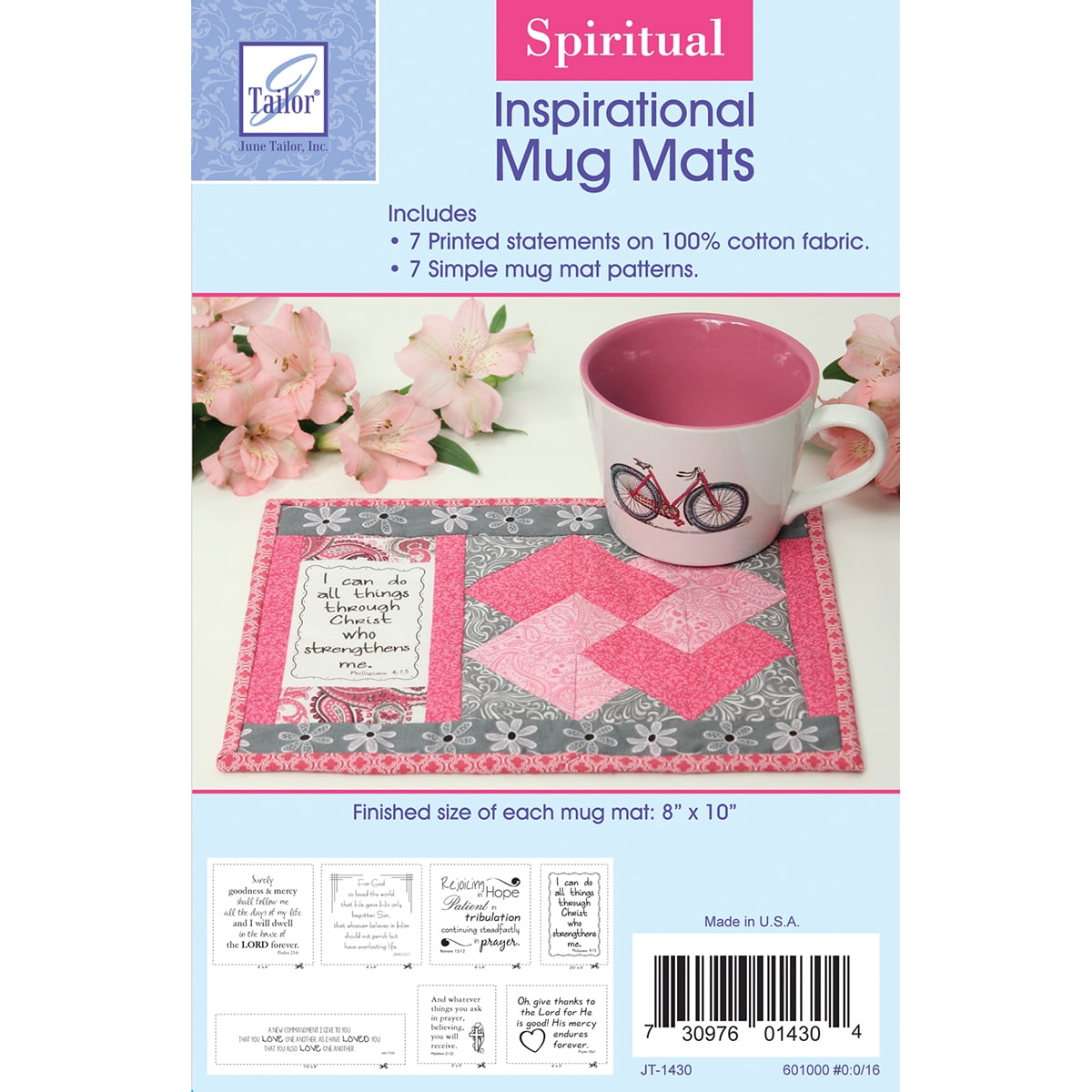 June Tailor Inspirational Mug Mats Spiritual 8" x 10"