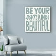 thumbnail image 3 of Trademark Fine Art 'Be Your Own Kind of Beautiful Teal' Canvas Art by Michael Mullan, 3 of 3