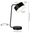 thumbnail image 6 of Evelyn&Zoe Wegner 18.5" Tall Integrated LED Table Lamp with Metal Shade in Blackened Bronze/Blackened Bronze, 6 of 8