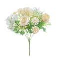 thumbnail image 1 of Flor de peonía artificial oficina en casa ramo floral decoración fiesta tela de seda peonía falsa, champán blanco Methold HA6619-04B, 1 of 6