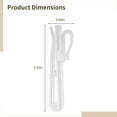 thumbnail image 3 of 50 Pcs Plastic Curtain Hooks, Adjustable Pinch Pleat Hooks, Ratchet System Pinch Pleat Curtain Hooks for Window Curtain, Door Curtain and Shower Curtain (0.94/3.35inch), 3 of 5