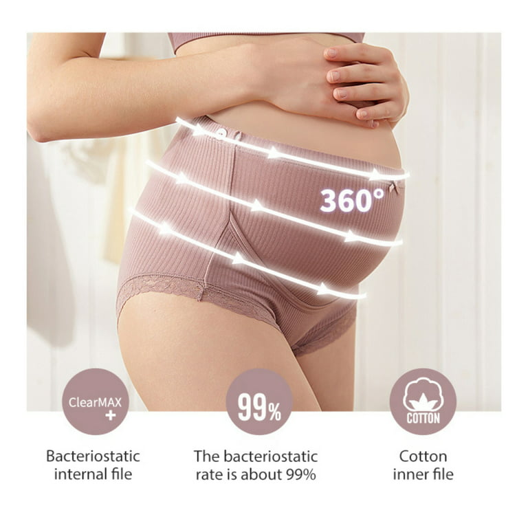 Spdoo High Waist Postpartum Underwear & C-Section Recovery Seamless  Maternity Panties Soft Breathable Adjustable Waistband Postpartum Belly  Support Briefs 